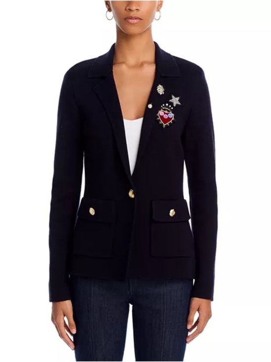 cinq a sept Jackets & Blazers - Cinq a Sept Blazer with Decorative Embellishments